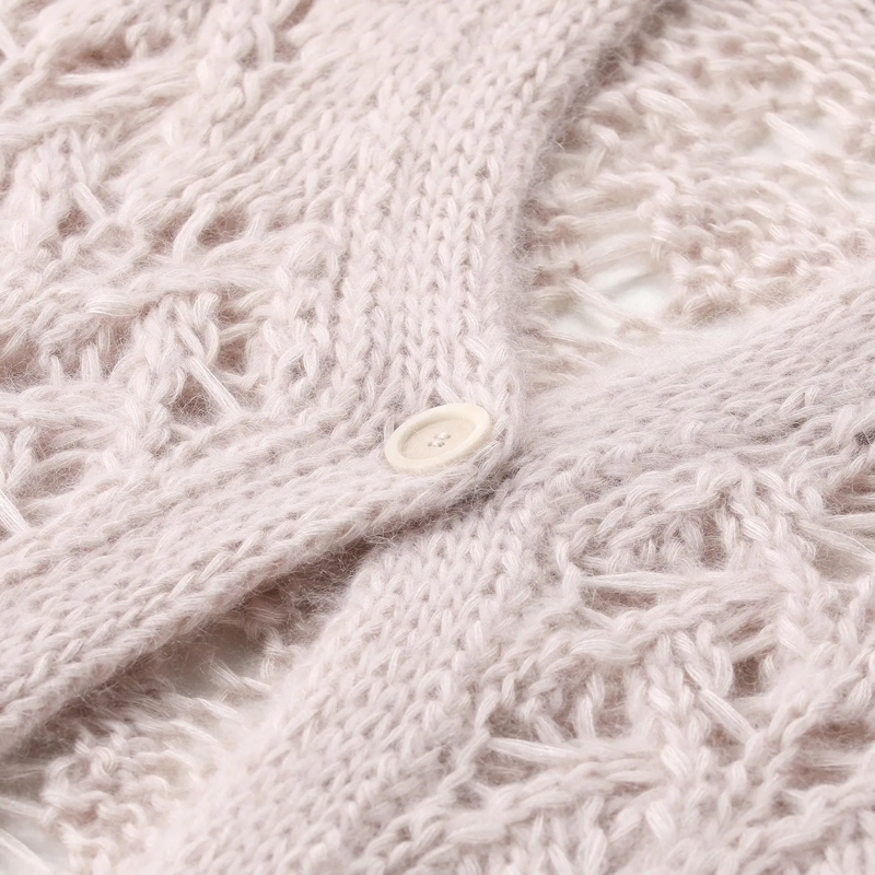 Iris von Arnim Strickjacke Strickjacke Lille pink(Image 3)