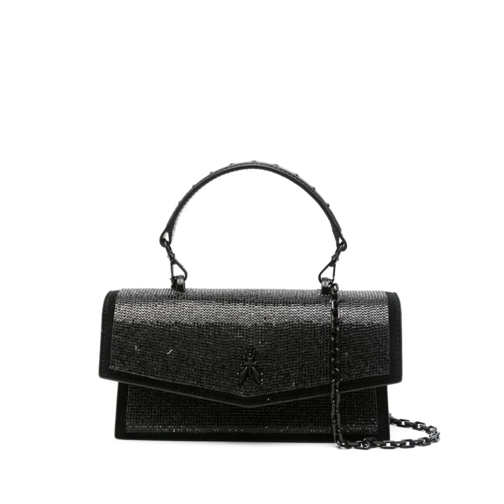 Patrizia Pepe Schultertasche Bag With Rhinestones Black