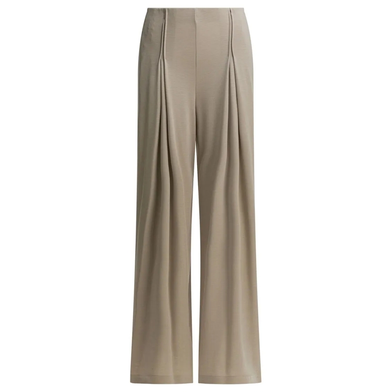 Max Mara  Wide-Leg Cropped Trousers With Tailored Finish Brown