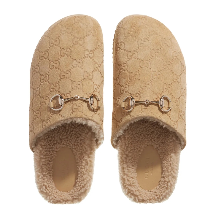 靴 Gucci Beige bow GG mules Gucci Monogram Bow Wedge Heels in Beige / Cream UK 4 – Nitryl