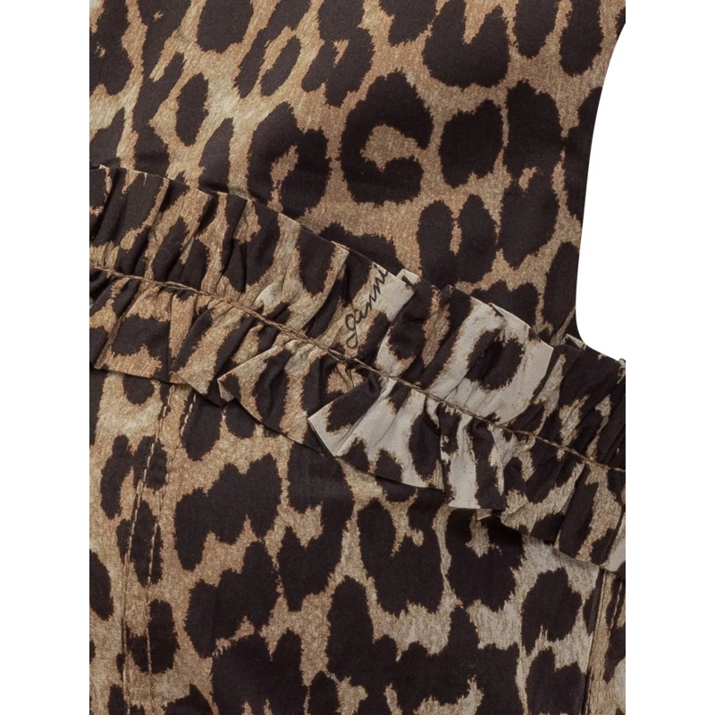 GANNI Minikleid Abito con Corsetto beige(Image 4)