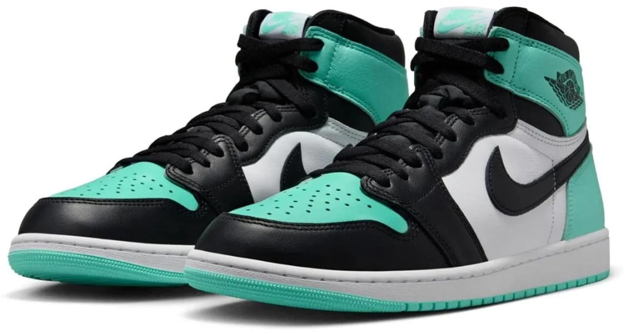 Thumbnail - Nike Low-Top Sneaker - Air Jordan 1 Retro High Og 'Green Glow' Sneakers - Gr. 47_5 - in Bunt - für Damen