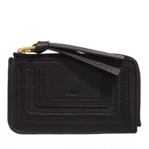Chloé Small Marcie Purse Grain Leather  Black Card Case