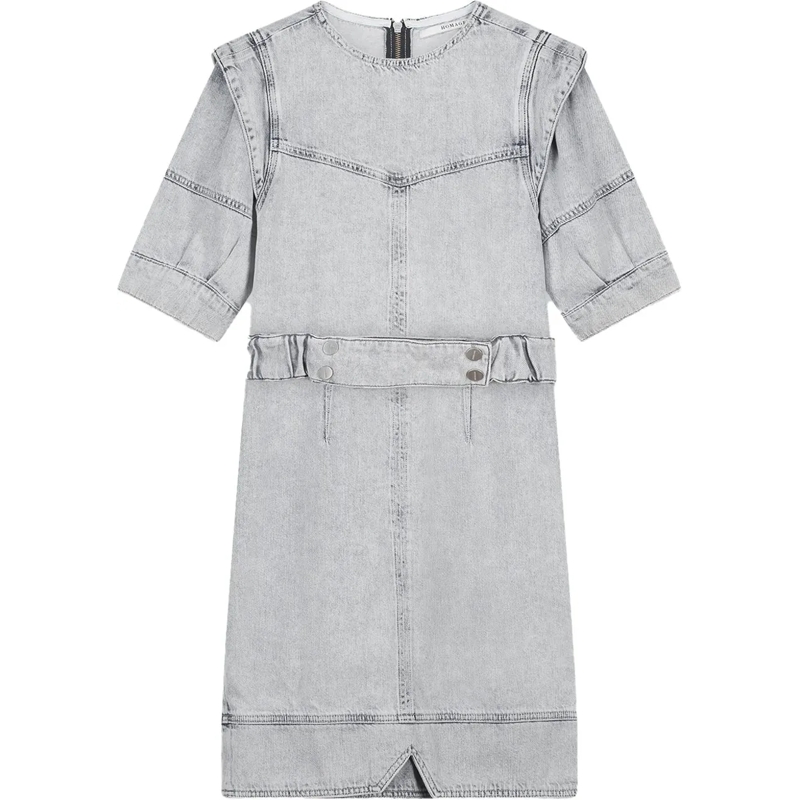 HOMAGE TO DENIM Midikleid Jurk jeans blauw blau