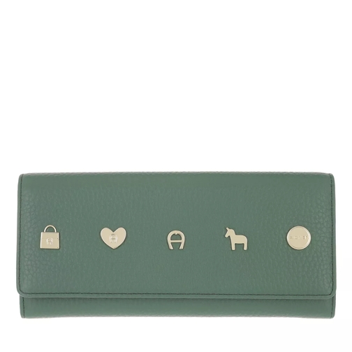 AIGNER Fashion Wallet Dusty Green Continental Wallet