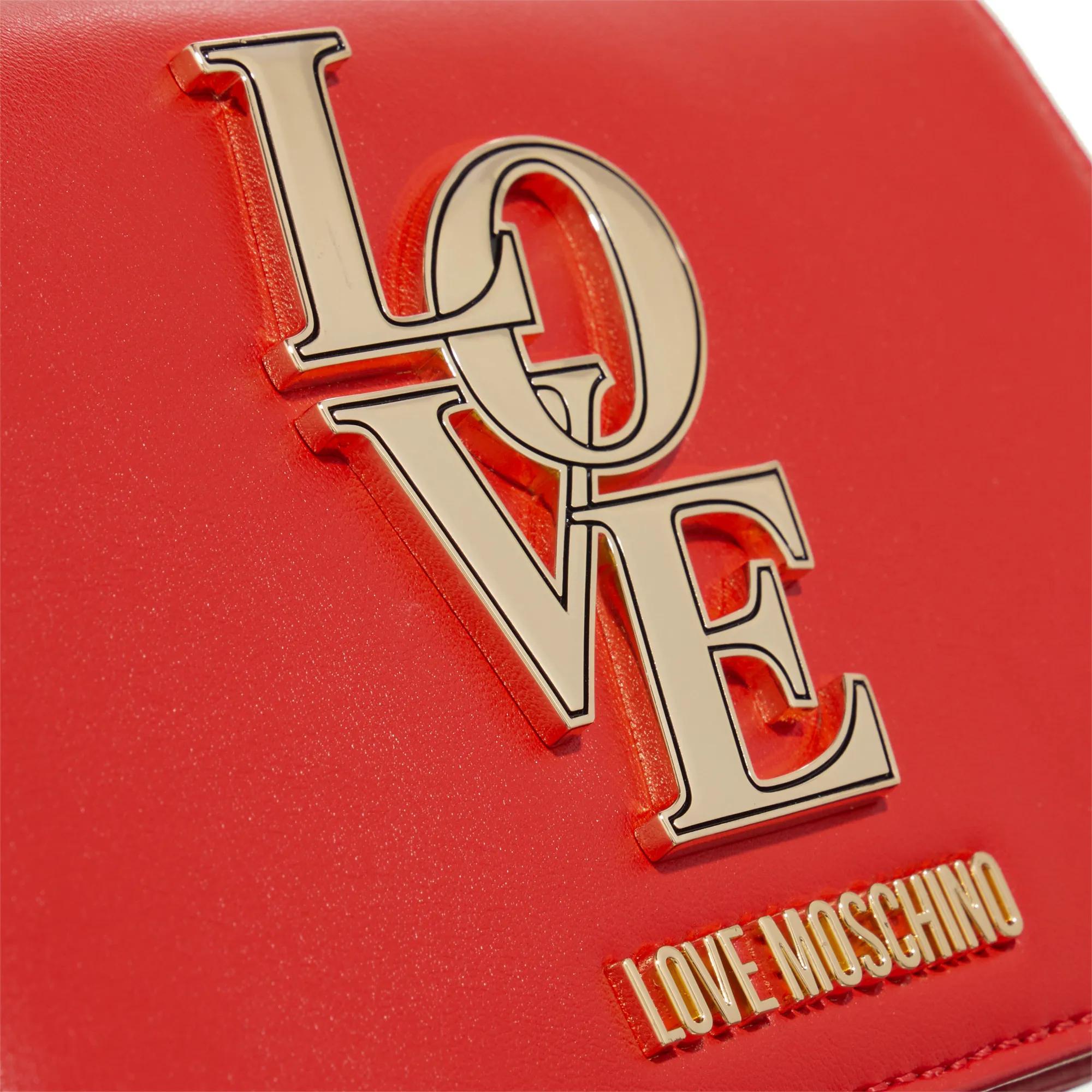 Love moschino red wallet sale