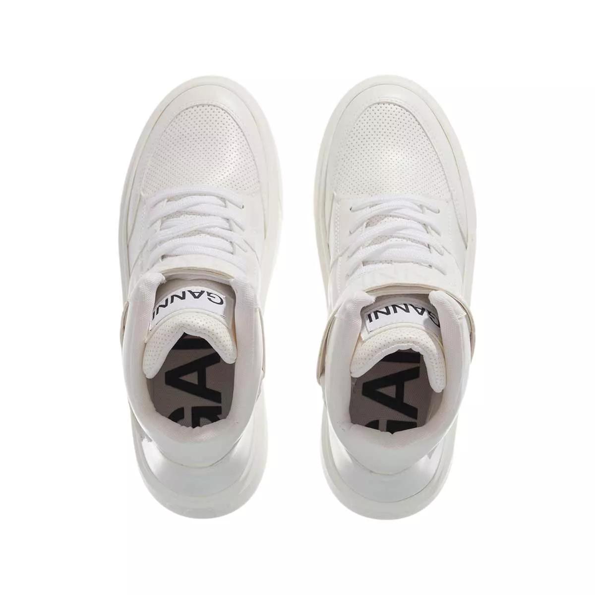 Thumbnail - GANNI Sneaker - Sporty Mix Cupsole High Top Velcro Sneaker - Gr. 36 (EU) - in Weiß - für Damen