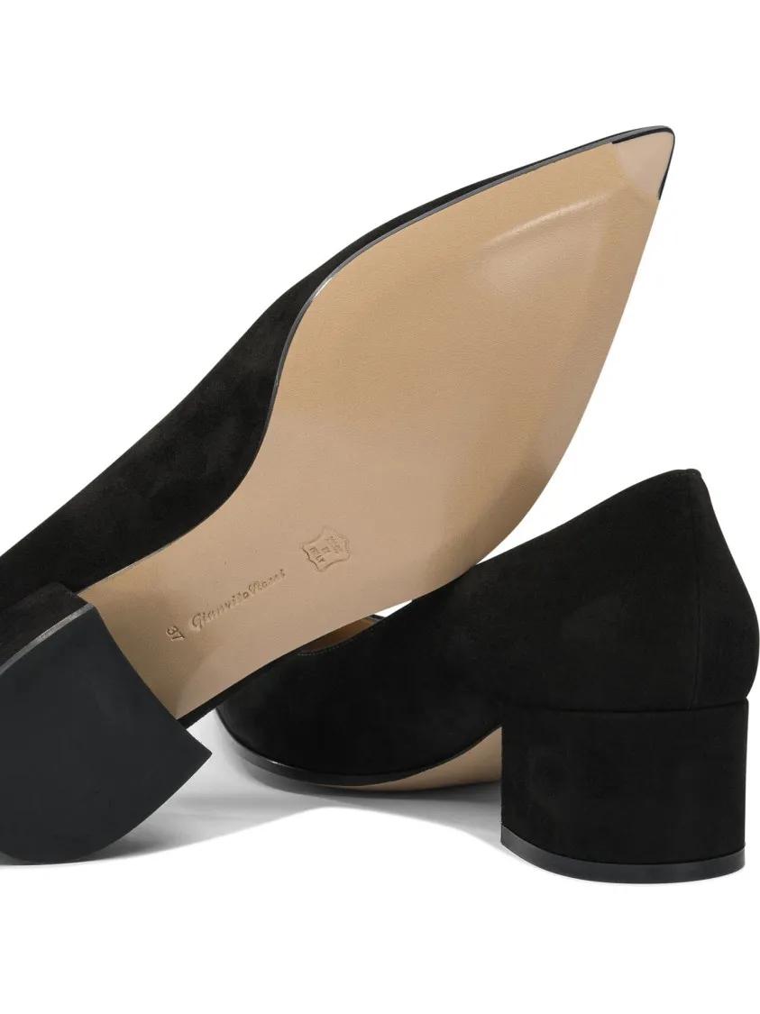 Thumbnail - Gianvito Rossi Hohe Schuhe - Black Suede Heeled Pumps - Gr. 37,5 (EU) - in Schwarz - für Damen