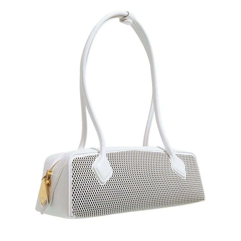 Alaia Schultertasche Teckel Medium Bag Blanc Optique(Image 3)