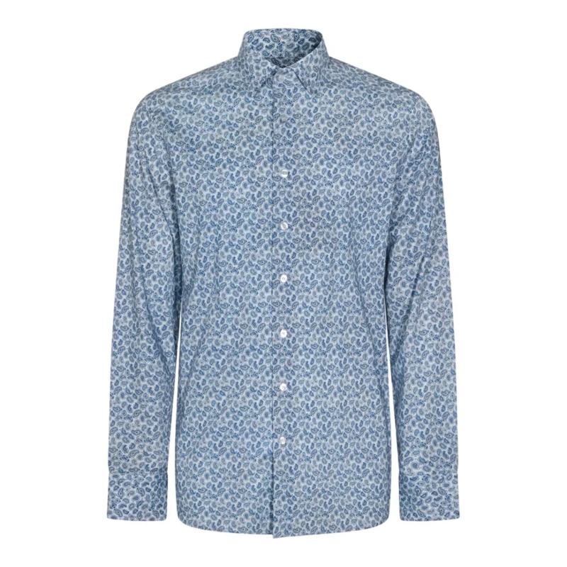 Etro Overhemd Tailored Long-Sleeve Button-Up Shirt With Paisley  Grey