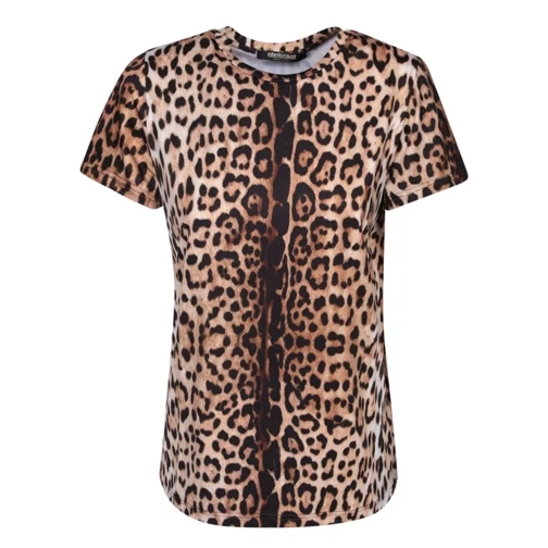 Roberto Cavalli Short Sleeves T-Shirt Brown 