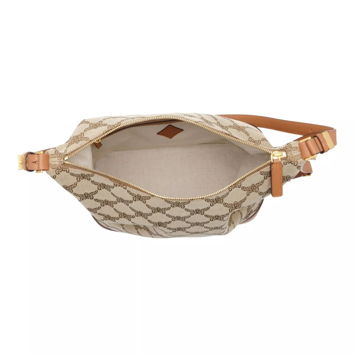 MCM Himmel Fbr Hobo Large Beige Hobo Bag