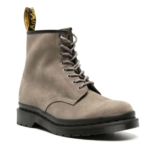 Dr. Martens sneaker basse 1460 Milled Nubuck Wp Combat Boots grau