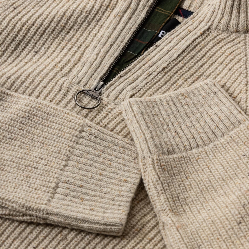 Barbour Pull Troyer Fleck aus Woll-Mix beige(Image 3)