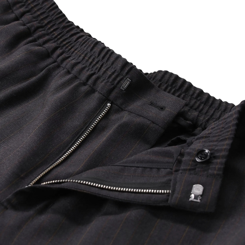 AMI Paris Hose Gestreifte Hose aus Wolle grau