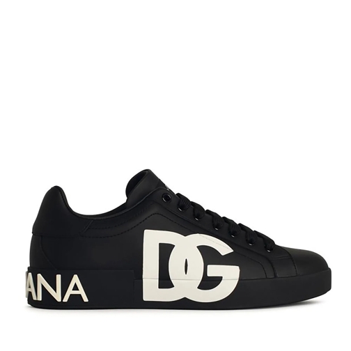 Dolce&Gabbana lage-top sneaker Portofino Black Leather Sneakers Black