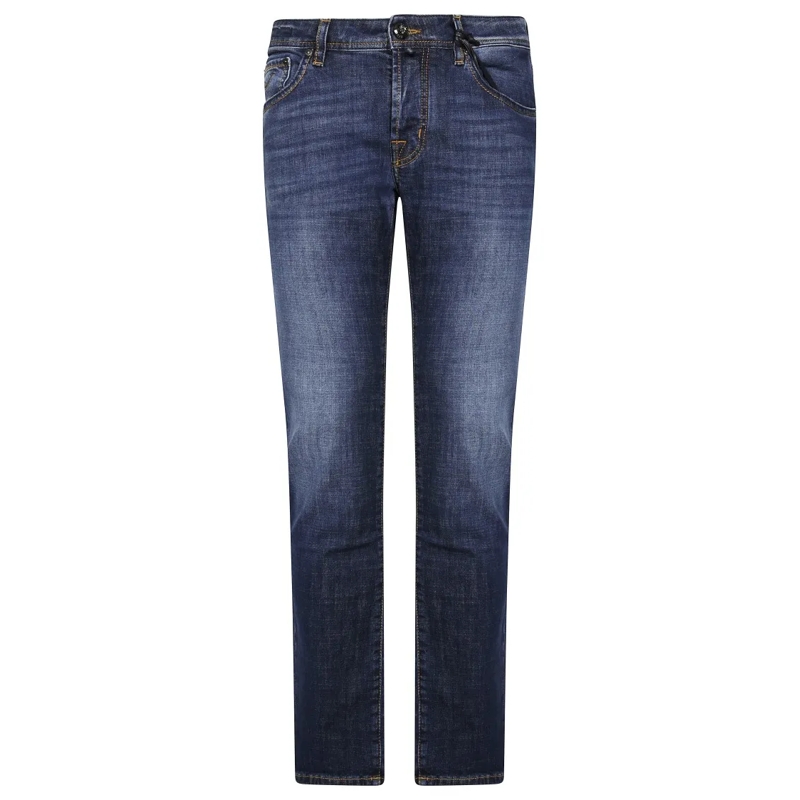 Jacob Cohen Jeans mit geradem Bein Medium-Dark Wash Straight-Leg Jeans With Classic F Blue