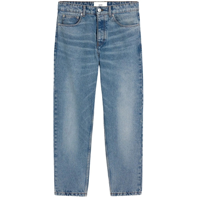 AMI Paris Jeans mit geradem Bein Jeans Blue blau