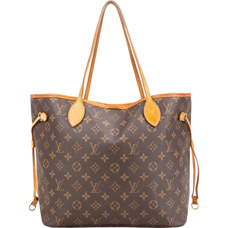 Louis Vuitton Tote Louis Vuitton Canvas Monogram Neverfull MM Shopper braun
