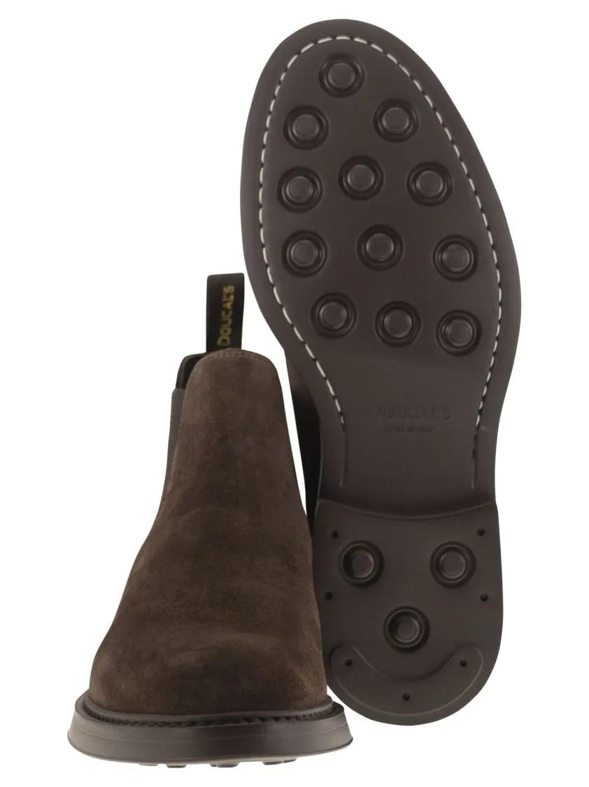 Thumbnail - Doucal's Stiefel - Brown Suede Boot With Elasticated Sides - Gr. 40,5 (EU) - in Braun - für Damen