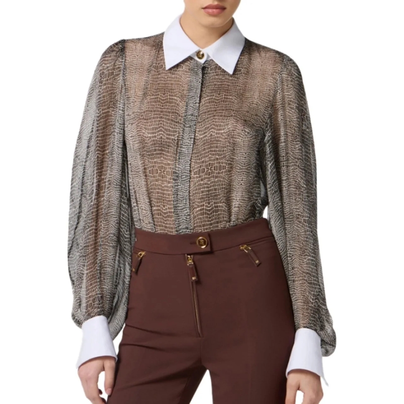 Elisabetta Franchi T-shirt Top Black schwarz