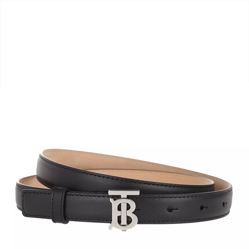 Burberry Slim Belt Leather Black Ceinture en cuir