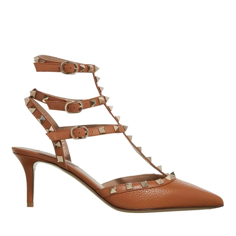 Valentino Garavani Pumps Ankle Strap Shoes Almond Beige