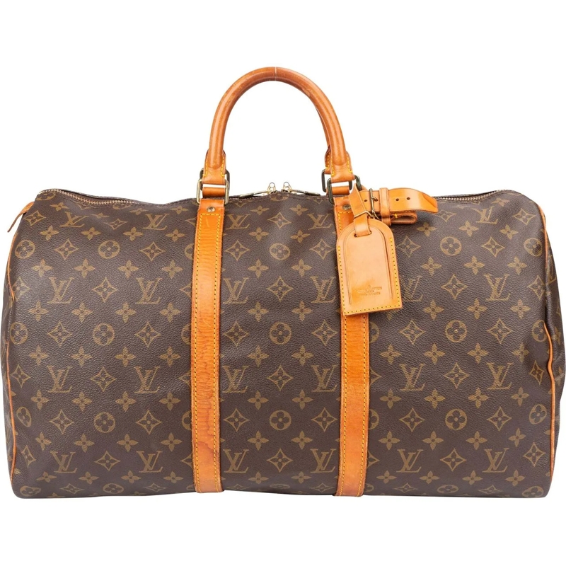 Louis Vuitton Tote Louis Vuitton Canvas Monogram Keepall 50 braun