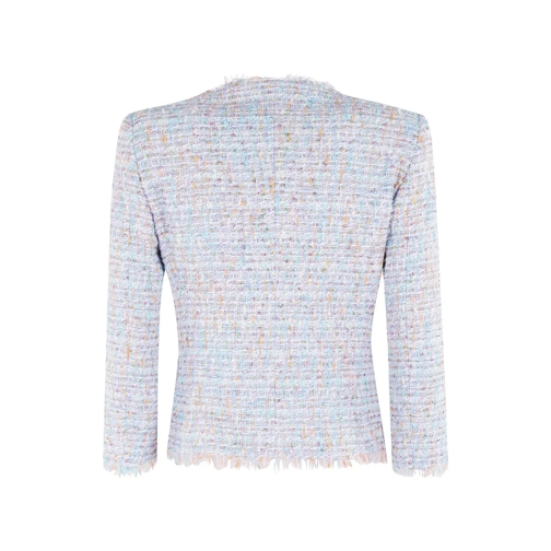 Tagliatore Veste de transition Multicolored Tweed Fitted Blazer With Frayed Edges Multicolor (Image 2)
