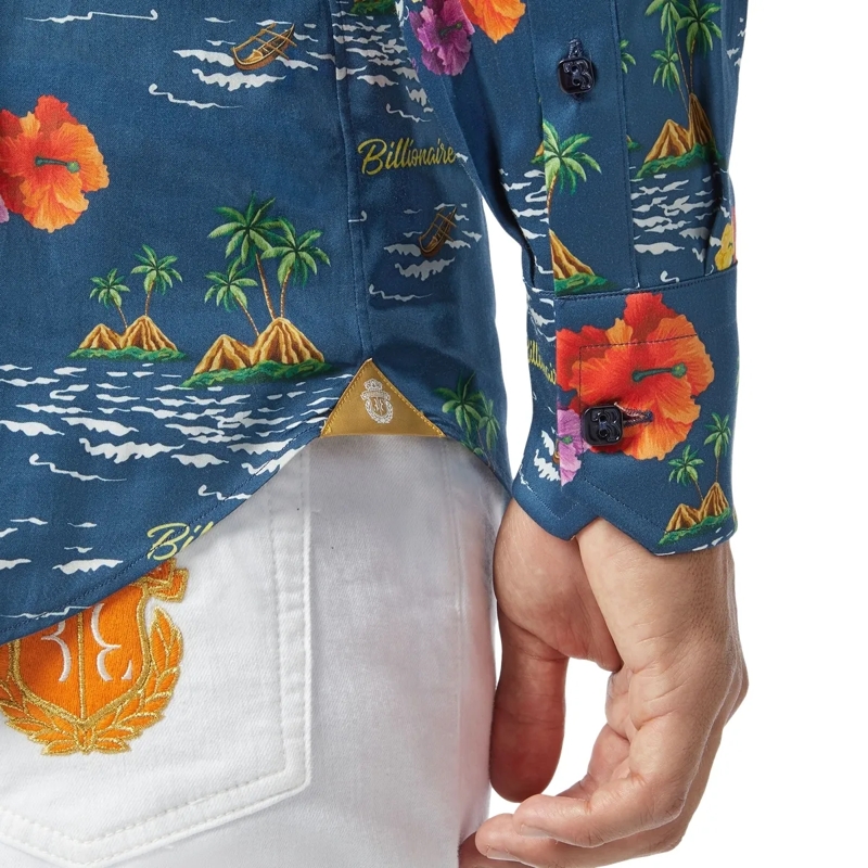 BILLIONAIRE Hemd Hemd Palms dunkel-blau(Image 4)