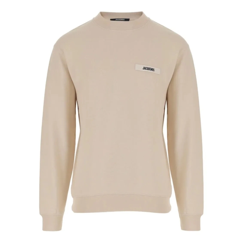 Jacquemus Trui Smooth Silk And Nylon Minimalist Sweater Neutrals