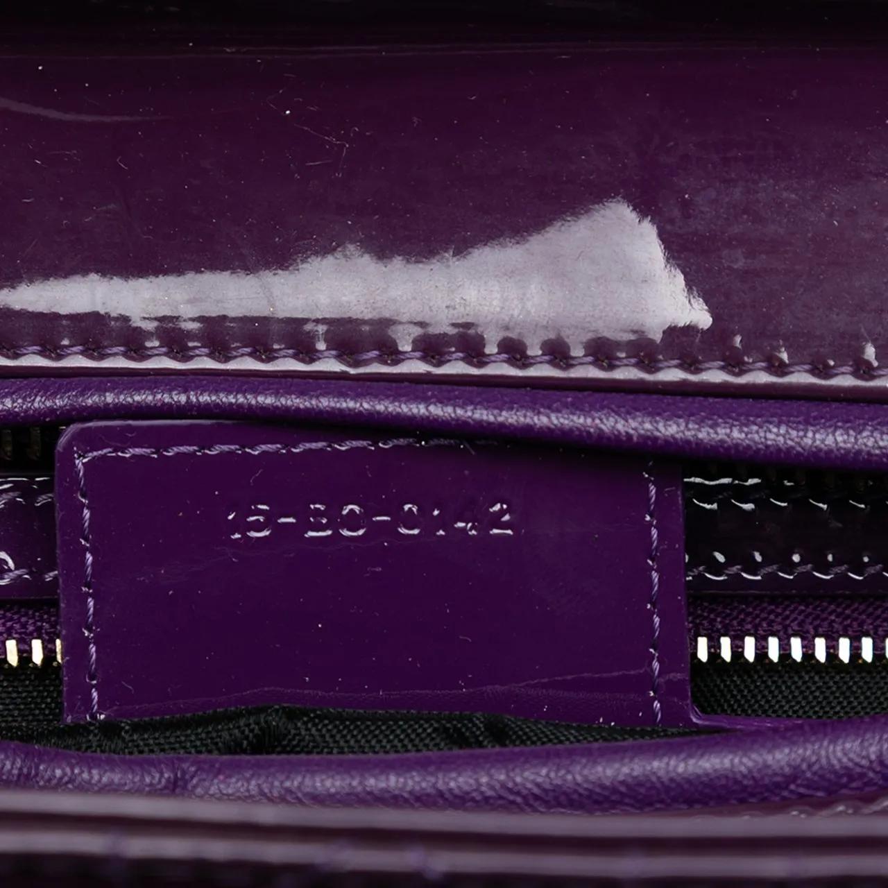 Thumbnail - Christian Dior Hobo Bags - Large Patent Cannage Lady Dior - Gr. unisize - in Orange - für Damen