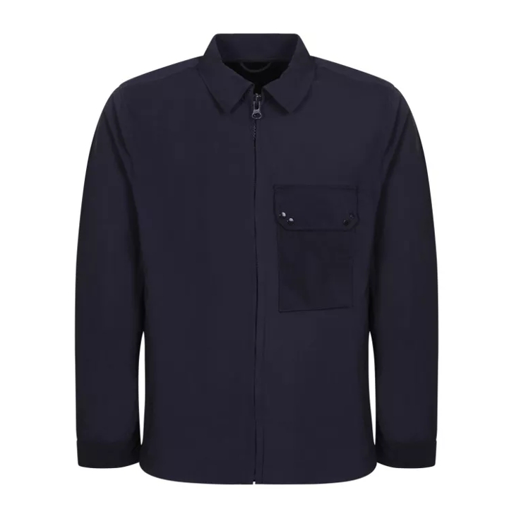 Ten C Classic Collar Navy Blue Jacket Black