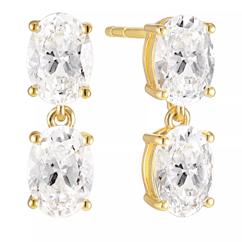 Sif Jakobs Jewellery Drop Earrings Ellisse Due Piccolo Earrings Gold