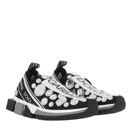 Dolce&Gabbana Sorrento Stretch Knit Slip-On Sneakers Black sneaker basse