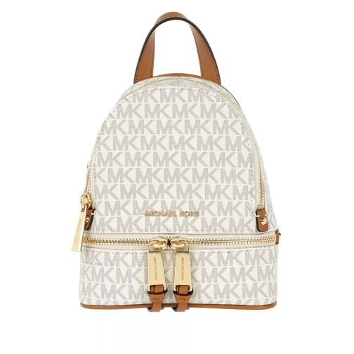 MICHAEL Michael Kors Rhea Zip Extra Small Messenger Backpack Vanilla Zaino