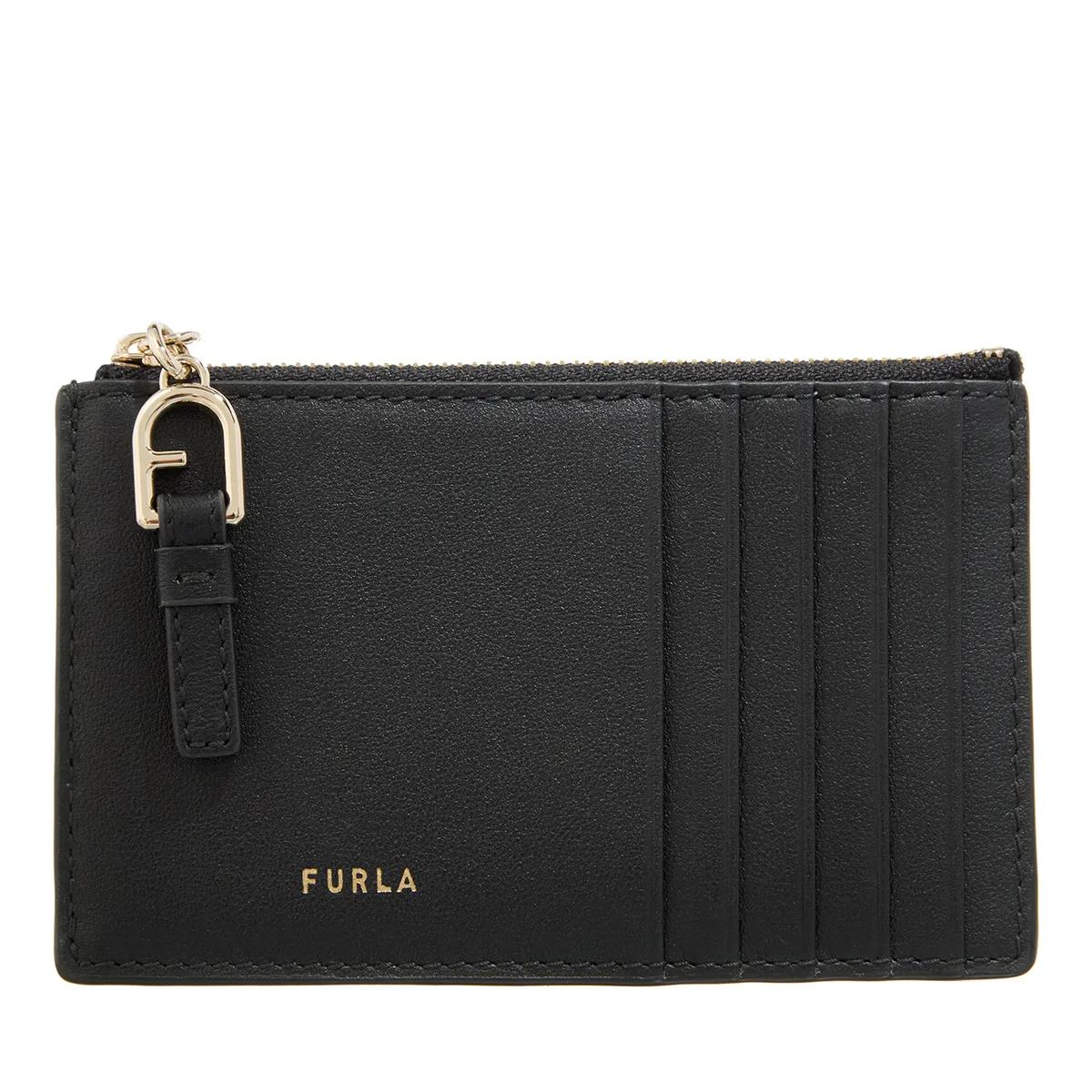 Furla Portemonnaie - Furla Nuvola M Zipped Card Case - Gr. unisize - in Schwarz - für Damen