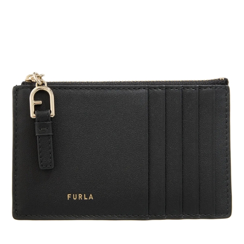 Furla Furla Nuvola M Zipped Card Case Nero Kartenhalter