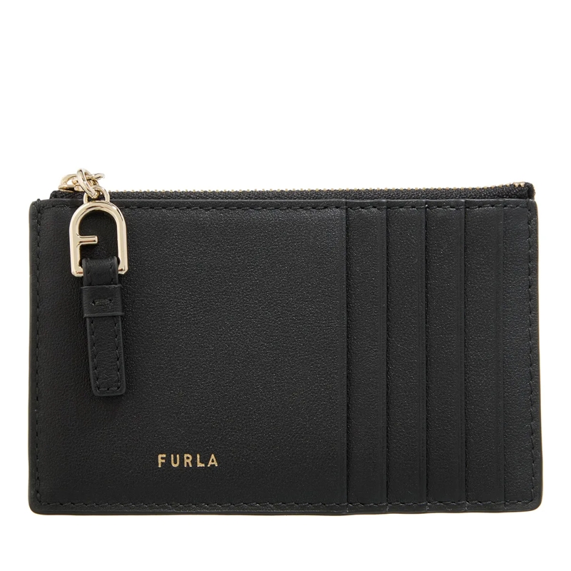 Furla Kartenhalter Furla Nuvola M Zipped Card Case Nero