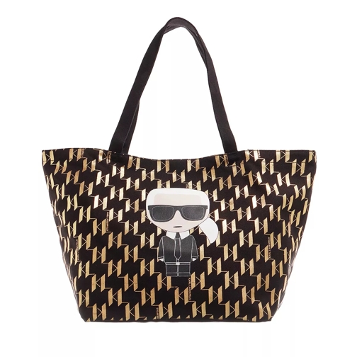Karl Lagerfeld K/Ikonik Metallic Canv Shopper Gold Shopping Bag