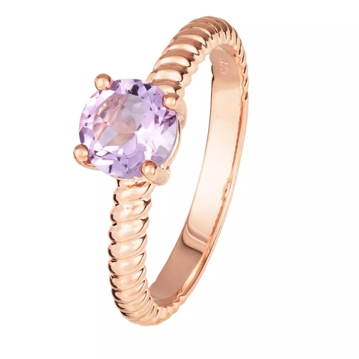 BELORO Ring Rose Gold Solitaire Ring