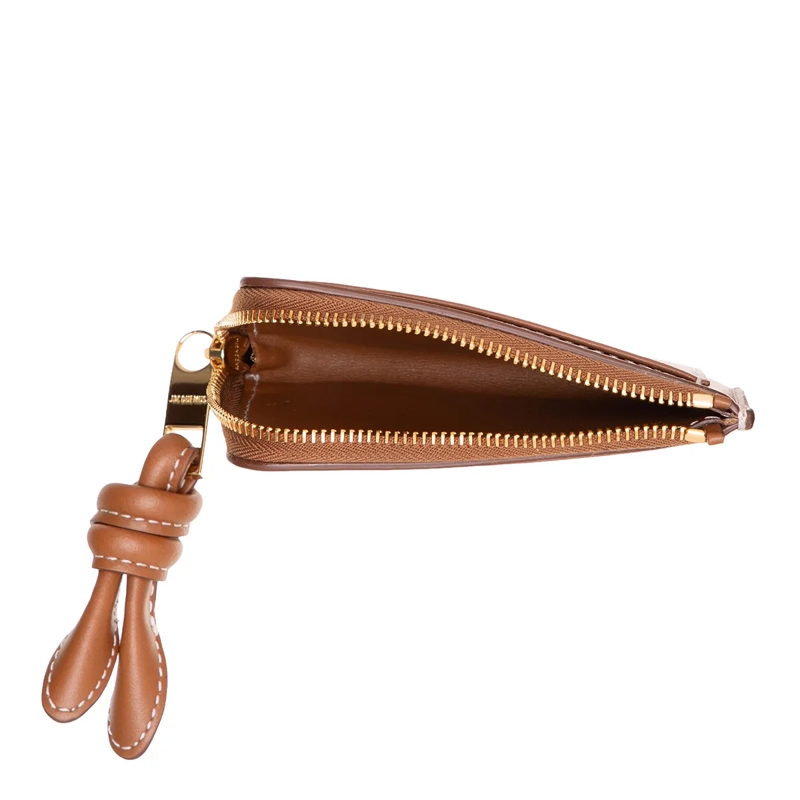 Jacquemus Portemonnaie mit Zip-Around-Reißverschluss Le Porte-Cartes Tourni braun(Image 9)