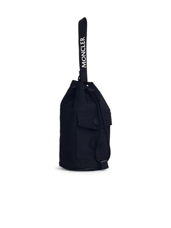 Moncler Beuteltaschen - Trick%27 Black Nylon Bucket Bag - Gr. unisize - in Schwarz - für Damen