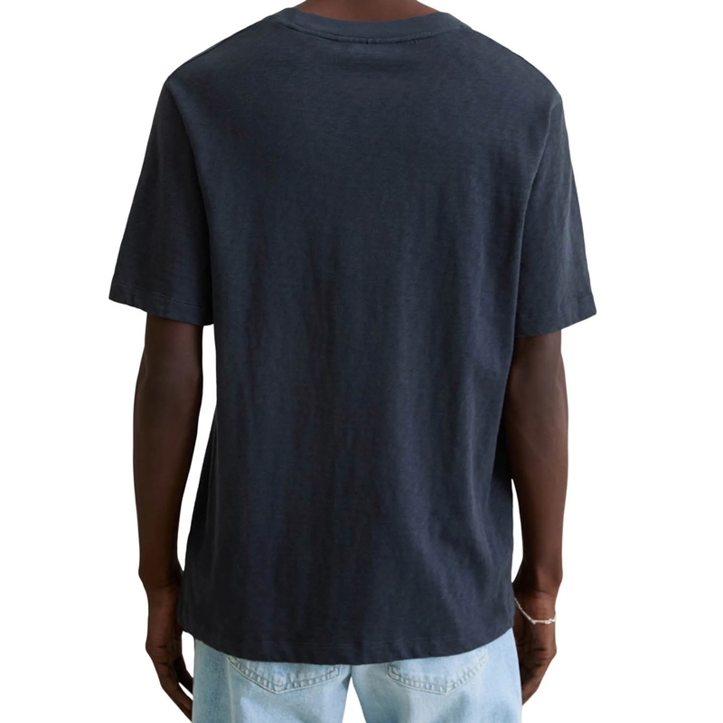 Marc O´Polo Hemd T-Shirt, SSL, Logo Print, Reg 1er Pack dunkel-blau(Image 3)