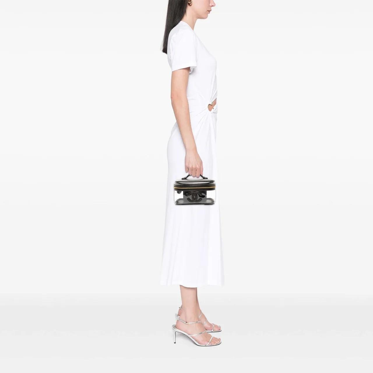 Thumbnail - Chanel Kosmetiktaschen - CC Vinyl and Calfskin Vanity Case - Gr. unisize - in Weiß - für Damen