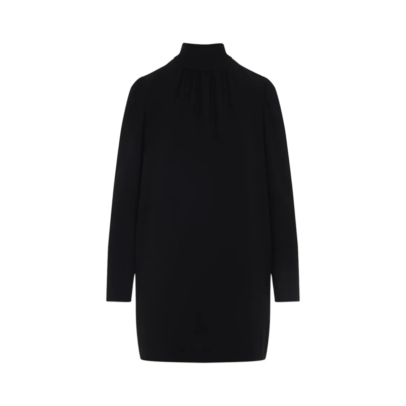 Max Mara Abendkleid High Neck Evening Dress Black