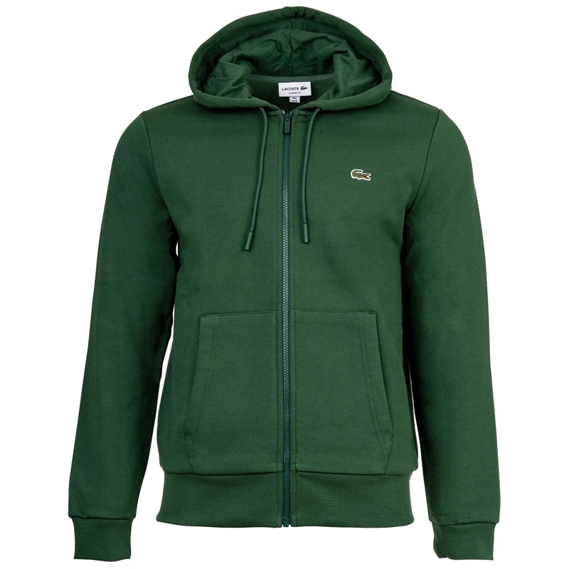 Lacoste  Lacoste LACOSTE Herren Sweatjacke mit Kapuze - Zip grün