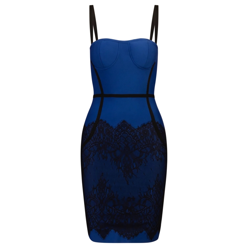 Kraimod Midikleid Bandagekleid blau