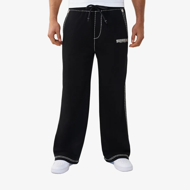 True Religion Hose Jogginghose TAPED SUPER T schwarz(Image 6)