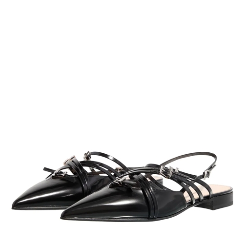 Gucci Ladies Ballerina With Straps Black Ballerina Slipper